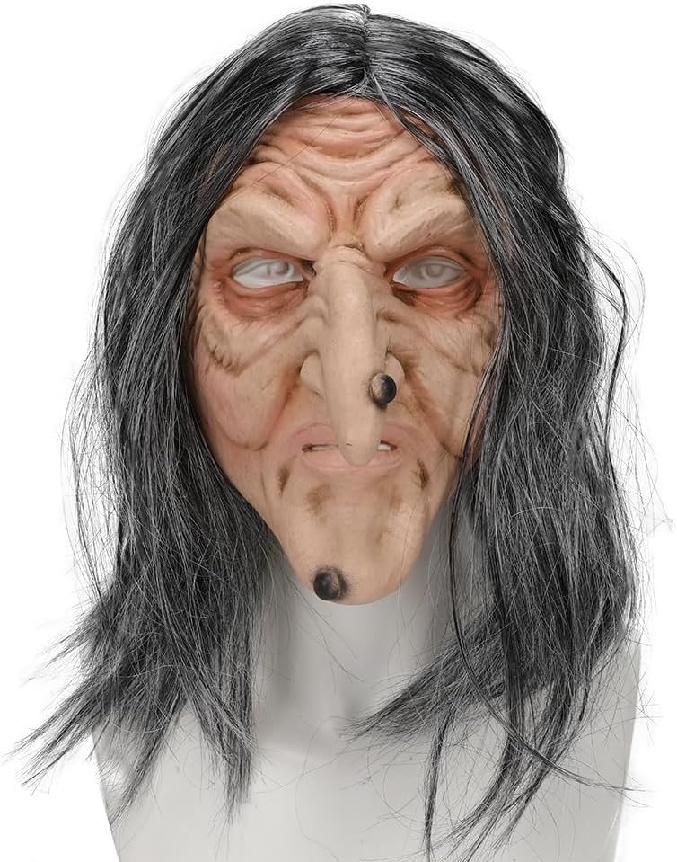 Bulex Grey-Haired Witch Mask