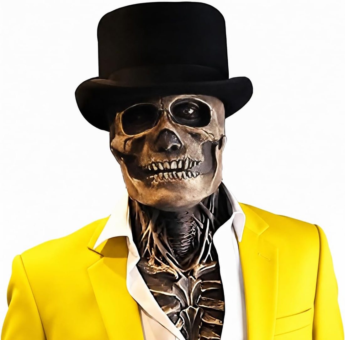 Bulex Skull Mask with Top Hat